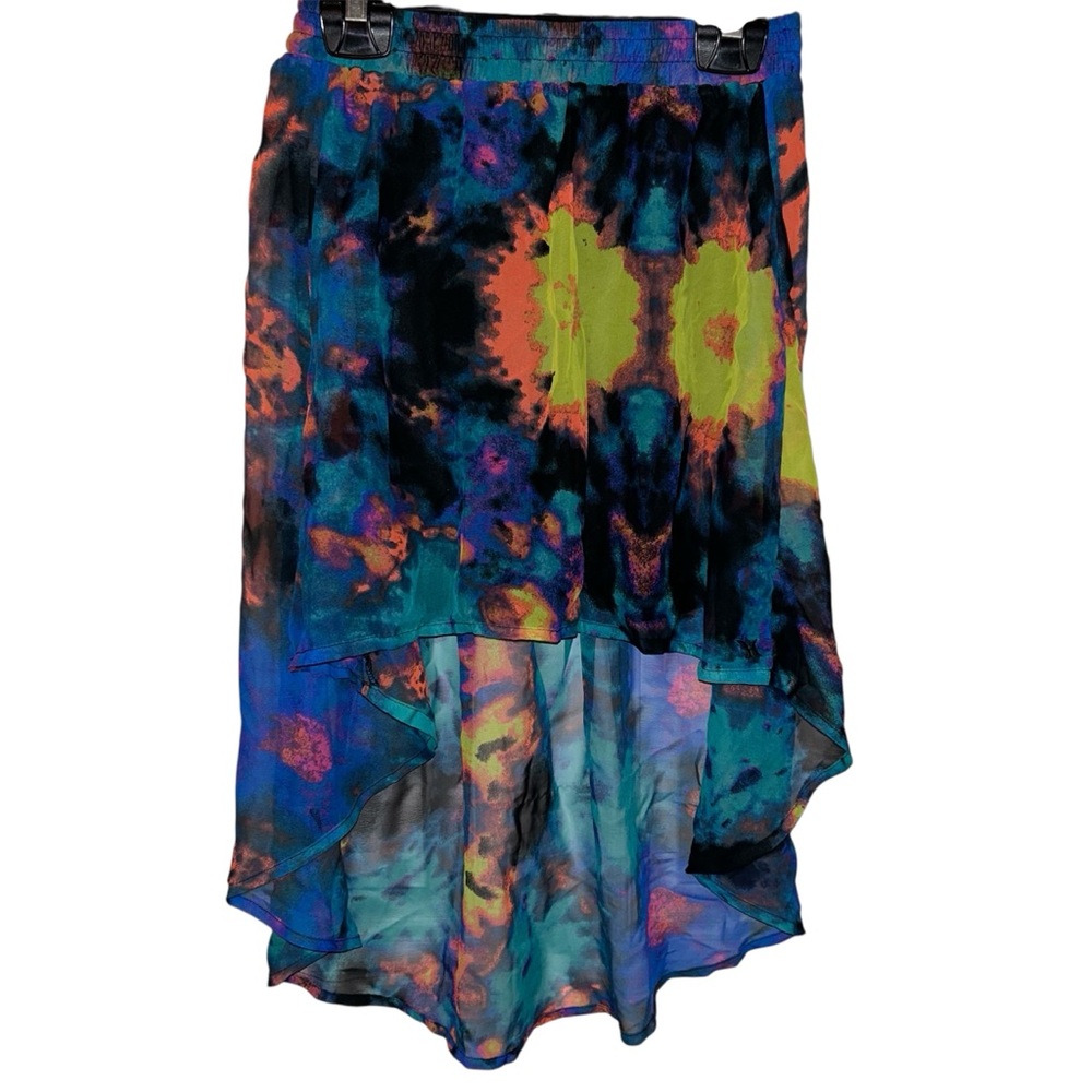 Hurley High Low Tiedye Galaxy High Low Skirt